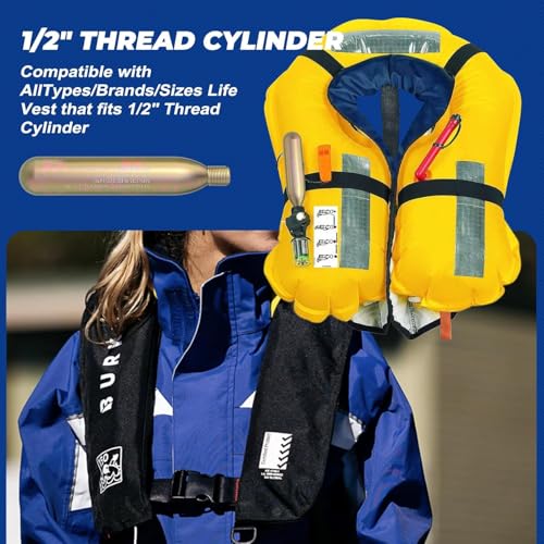 33G CO₂ Cartridge for Life Vest - Quick Inflation Accessory