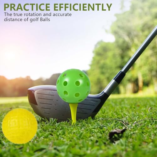 20-Pack Colored Plastic Golf Balls - 41mm Durable Practice Balls