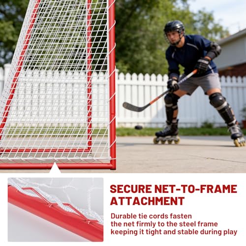 54" Steel Street Hockey Goal for Indoor & Outdoor Training