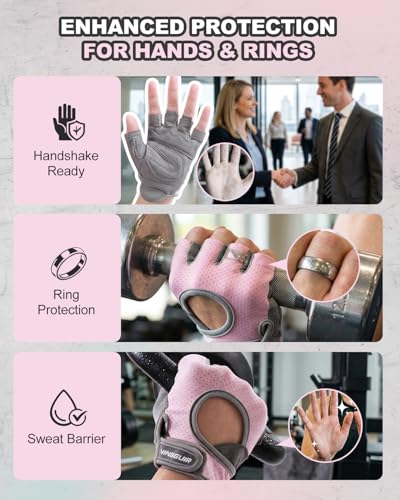 Breathable Weight Lifting Gloves for Men & Women | Padded Gym Gloves with Enhanced Grip & Palm Protection