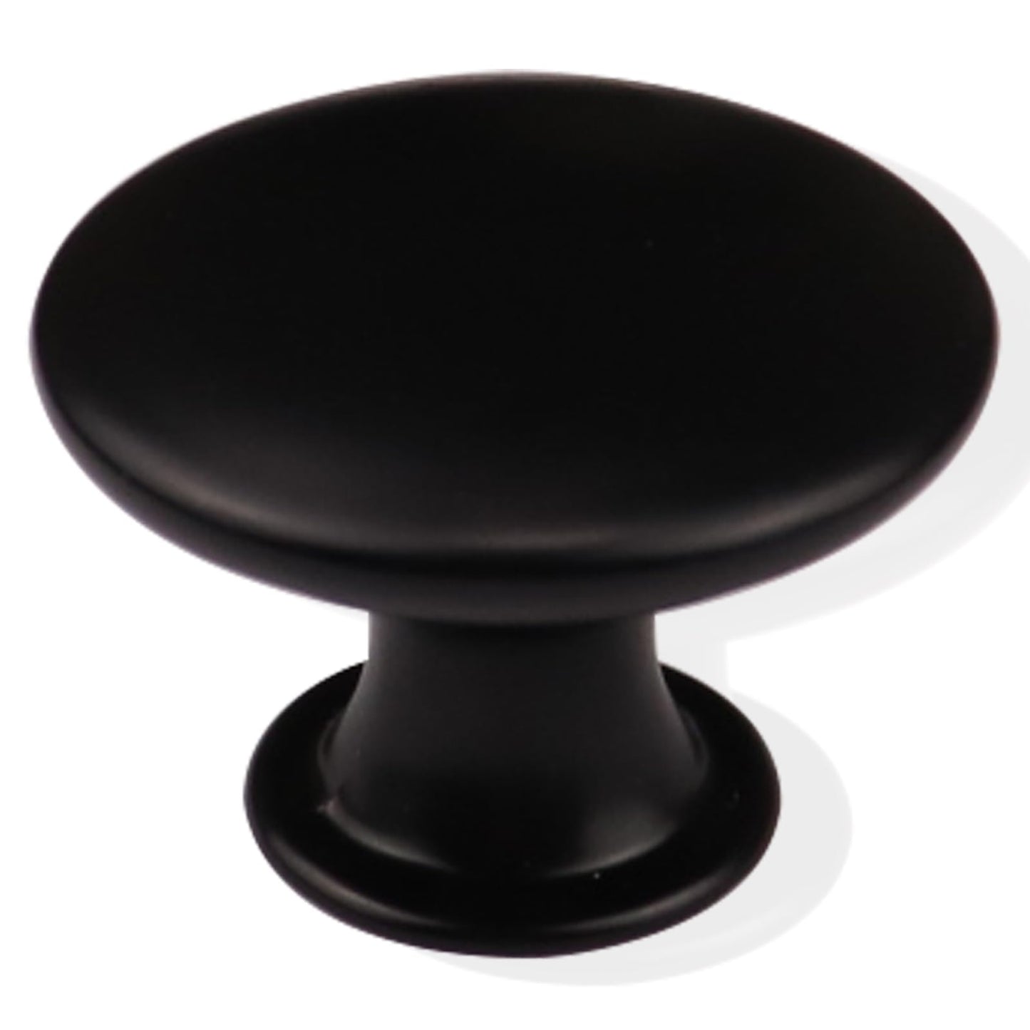 Cangder 12 Packs Vintage Black Cabinet Knobs Metal Dresser Knobs Single Hole Round Furniture Drawer Handle Pulls for Bathroom, Kitchen Cupboard, Wardrobe Door Hardware