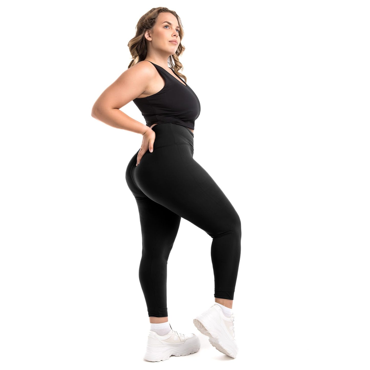 Hethrone 2-Pack Plus Size Leggings for Women, High Waisted Soft Workout Yoga Pants Black XXL