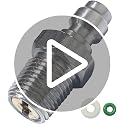1/8 NPT Male Thread Quick-Disconnect Plug Adapter - Stainless Steel