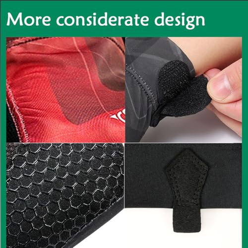 Left Hand Billiard Gloves - 3 Finger Snooker Cue Glove - Red