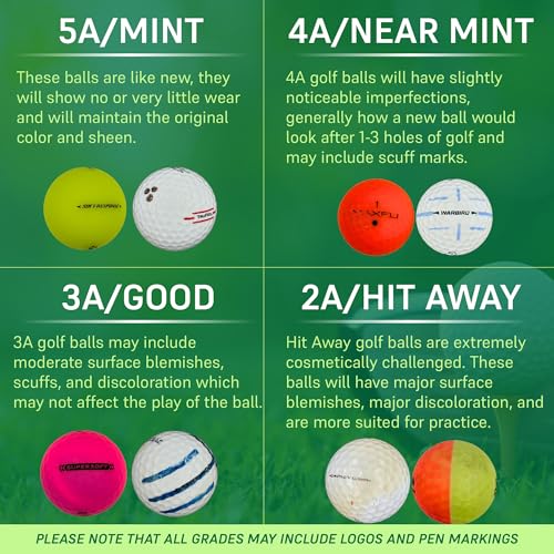 Golf Ball Planet 50 Pack Noodle Mix Used Golf Balls - 3A / Good Condition