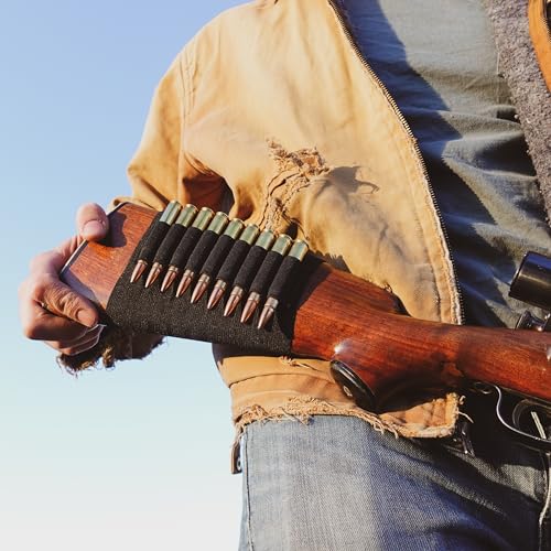 Universal Elastic Buttstock Shell Holder - Holds 9 Cartridges