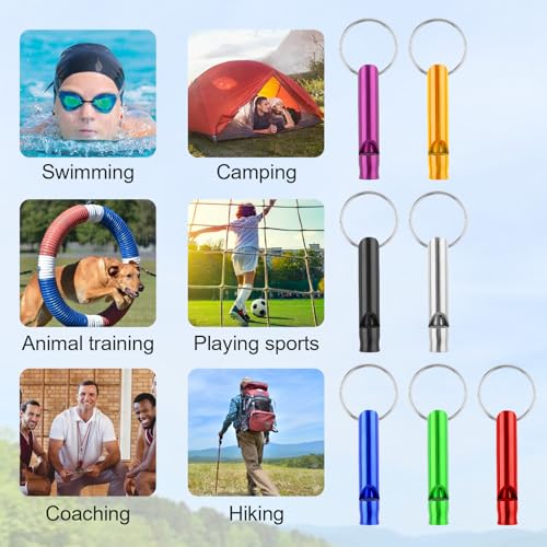 Emergency Whistle Keychain - 21 Pack Survival Whistles