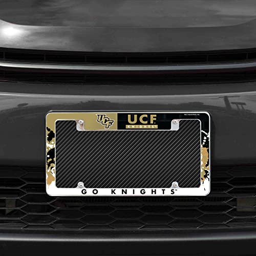 12" x 6" Chrome License Plate Frame - Central Florida Knights