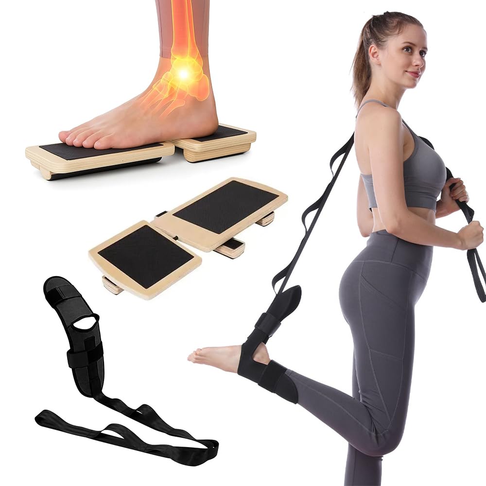 Ankle Balance Board for Stability & Strength Training – Single Leg Balance Board Wobble Board Balance Trainer for Ankle Strengthener, Axis Board for Home Gym, Rehab & Athletic Training