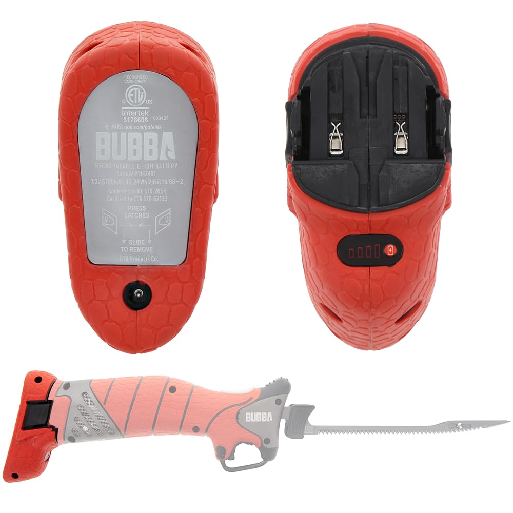 BUBBA Magnum Lithium Ion Pack - Additional or Replacement Battery for Electric Fillet Knife - 50% More Capacity