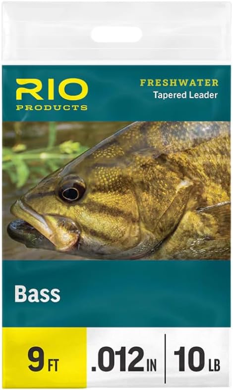 RIO PRODUCTS Bass Leader - Freshwater Tapered Fly Fishing Leader for Bass Anglers