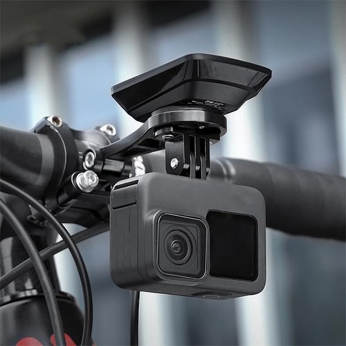 ZLiT for Garmin Bike Out Front Computer Mount,Aluminum Alloy Bike Computer Camera Mount for Garmin for Bryton for Cateye for Whoo (Hollow Out)