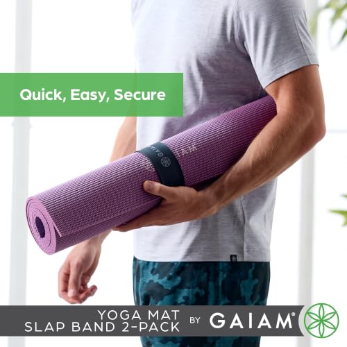 Yoga Mat Slap Band - Secure Your Mat for Travel & Storage - 2 Pack