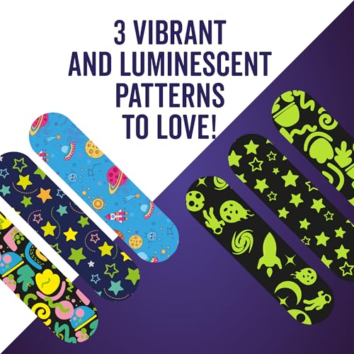 Glow in the Dark Bandages - 120 Assorted Flex Fabric Styles