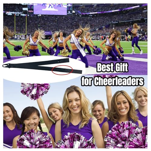 Cheerleader Pom Pom Holder Straps for Backpack Accessories - No Poms Included
