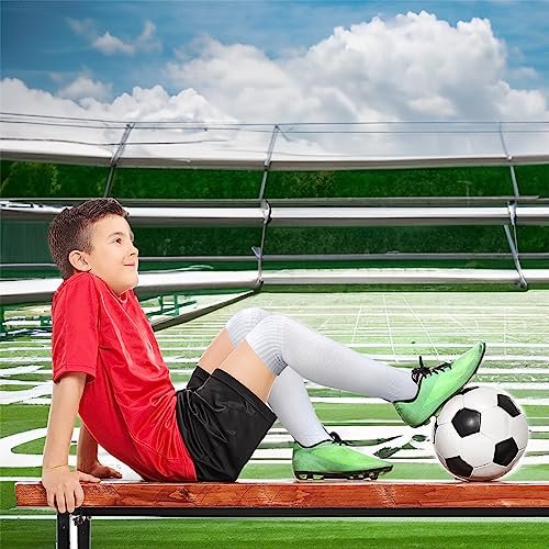Athletic Soccer Socks - Black & White - Medium - 2 Pairs