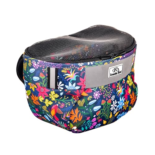 Kids Bike Basket - Durable Waterproof Handlebar Bag for Boys & Girls, Colorful Flower