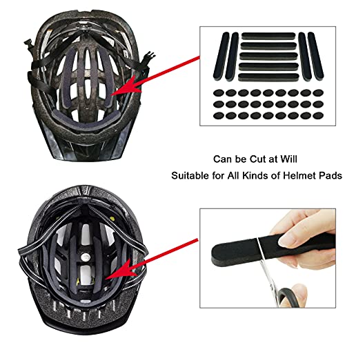 Helmet Padding Kit, Bicycle Replacement Universal Foam Pads Kits