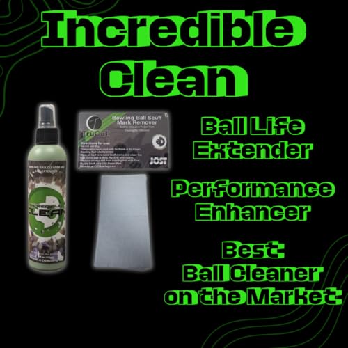 Bowling Ball Cleaner Kit - Strong Formula, Surface Rejuvenation & Performance Boost