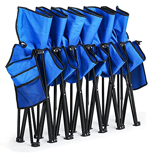 6-Seat Portable Folding Chair with Carry Bag for Camping & Beach