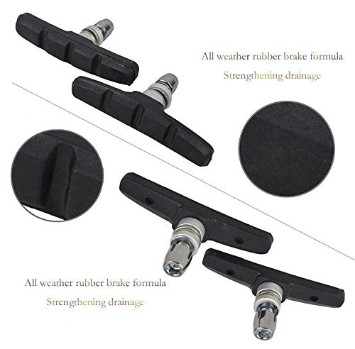 70mm V-Brake Pads for Mountain Bikes - Durable Rubber Brake Shoes