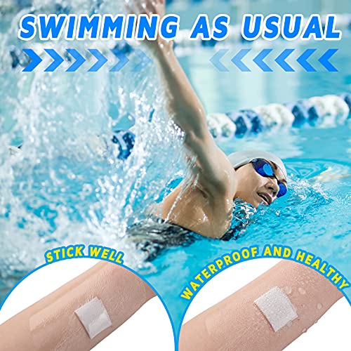 50 Pcs Waterproof Transparent Bandages - 4 x 4 Inch Tattoo Cover
