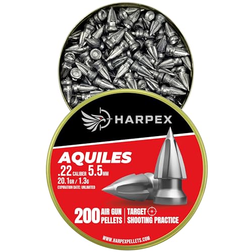 Pointed Arrowhead .22 Cal Airgun Pellets, 200-Count - 20.1 Grain