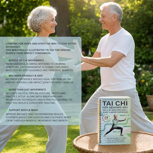 Tai Chi Book for Beginners - 28 Day Morning Plan, Green