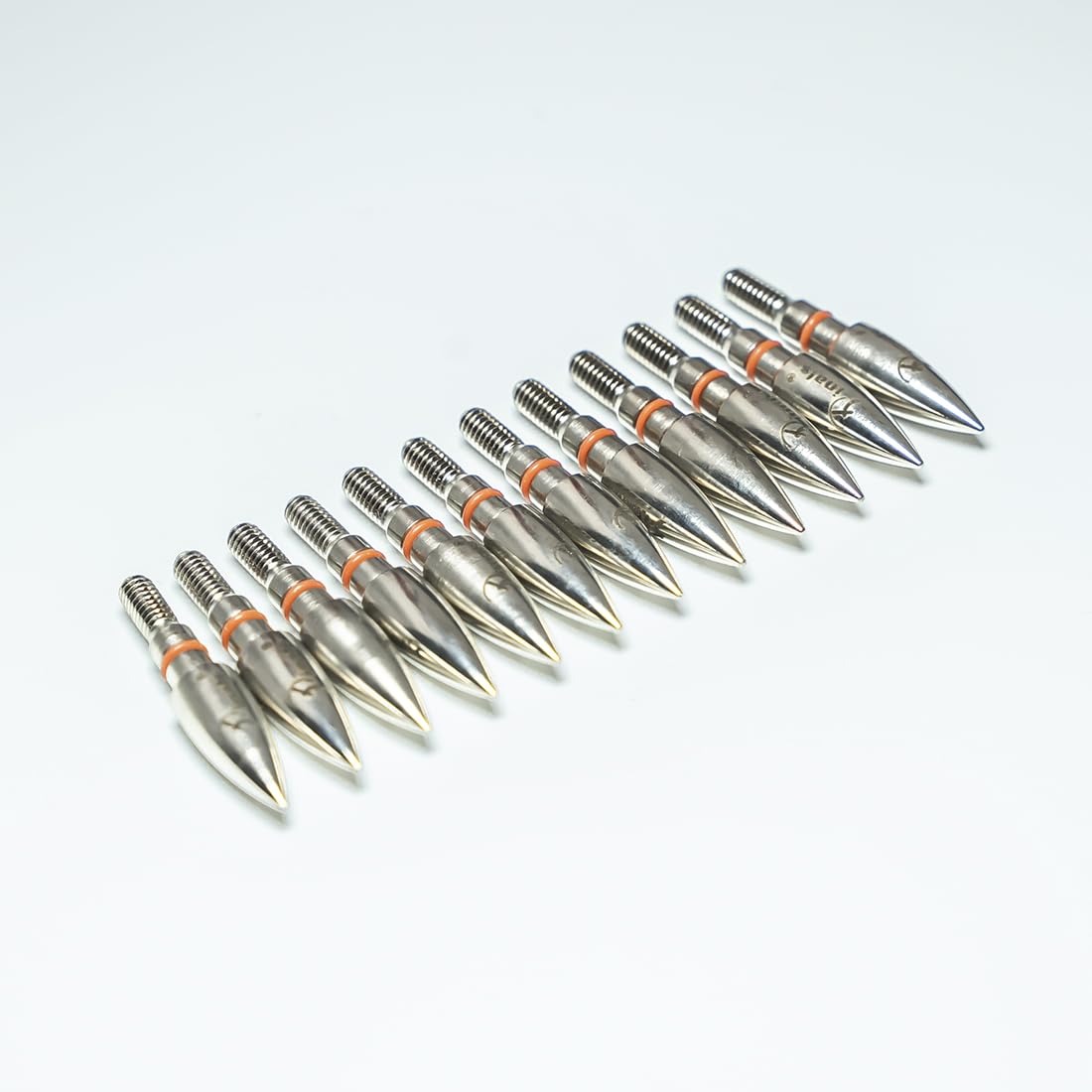 Pinals Archery 19/64" 100 Grain Field Points Tips Target and .244/6.2mm Arrows Inserts for Bow Hunting 12Set