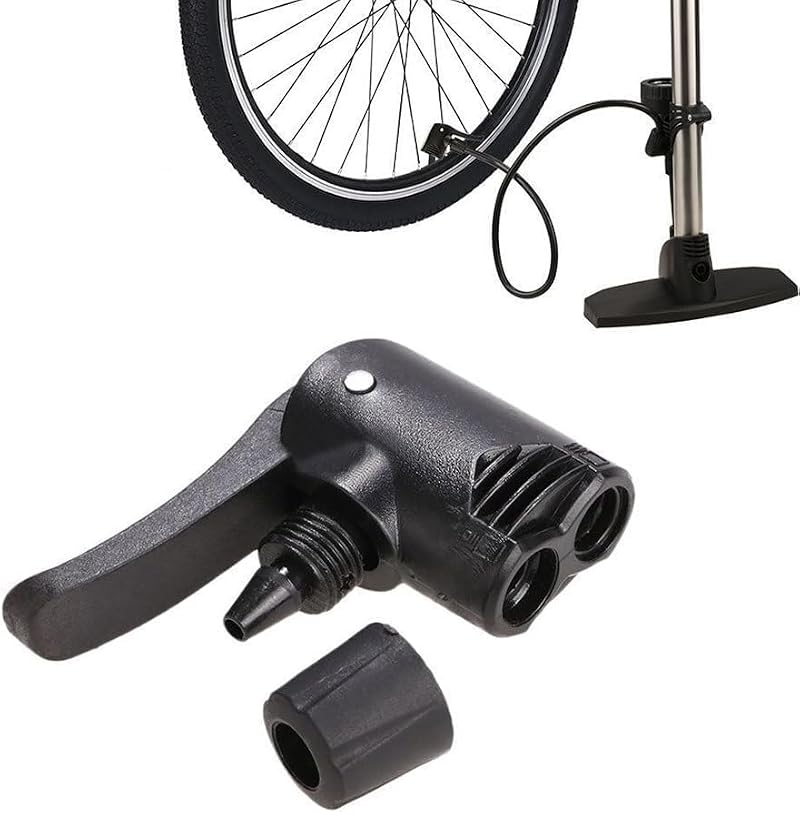3-in-1 Bicycle Pump Adapter Valve - Dual Head Design