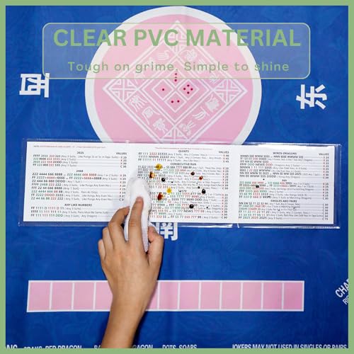 Mahjong Card Sleeves - Clear Plastic Protective Cover 1PK