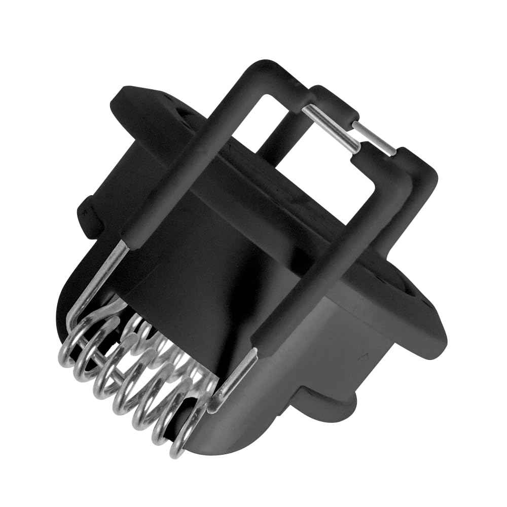 Construct Pro Speedy’Z Mini Spring-Lock Cable Pass-Through Port – Pair, Black, 1.5” Outer / 1” Inner Diameter