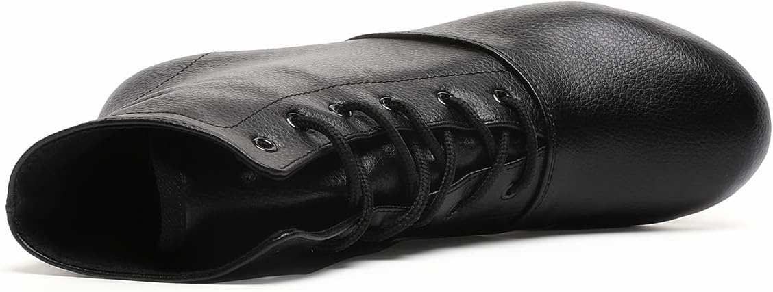 Skiennix Lace Up Black Jazz Dance Shoes - Stylish Boots for Women & Girls