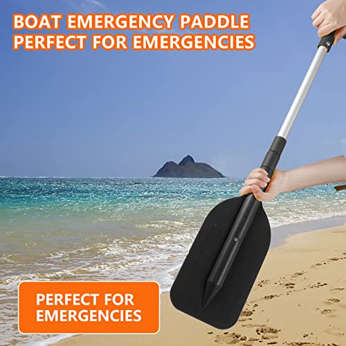 VEITHI 2-Pack Telescoping Boat Paddles Anti-Slip Aluminum Oars Black