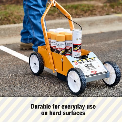 High-Performance Striping Machine - 9" x 27.5", Yellow