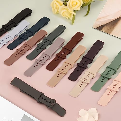 Soft Silicone Adjustable Wristband for Fitbit Charge 5/6 - Black, Small