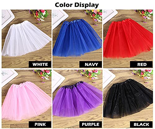 Tutus for Women 5 Layered Girl Teens Short Skirt Colorful Running