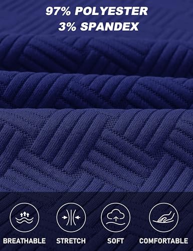 MoFiz Men's XXL Deep Blue Sweat Suit Set 2 Piece Casual Tracksuit Shorts