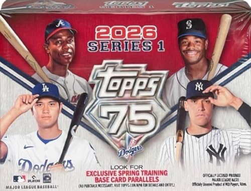 2026 Topps Baseball Series 1 Blaster Box with 6 Packs & Exclusive Parallels