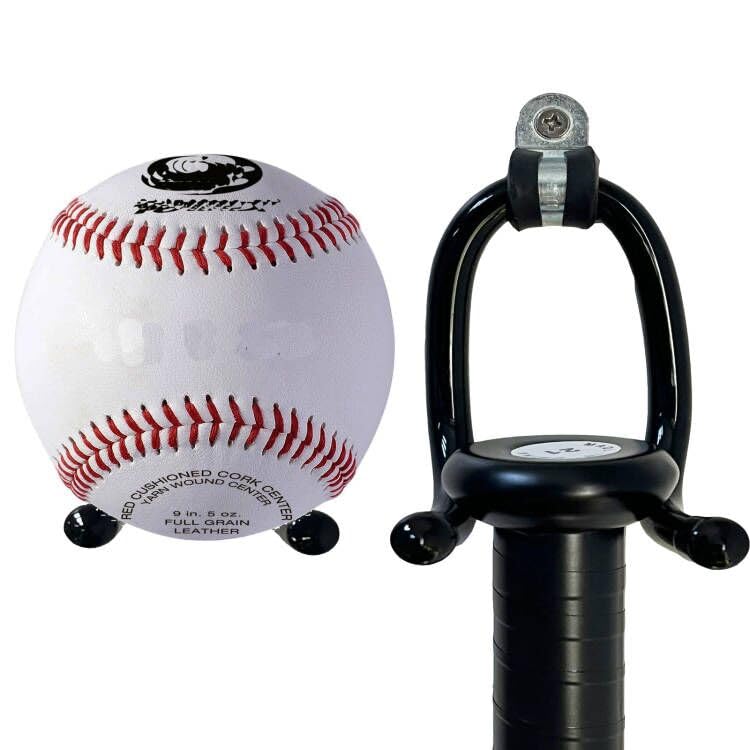 4-Pack Wall-Mounted Baseball Bat Rack - Sports Memorabilia Holder