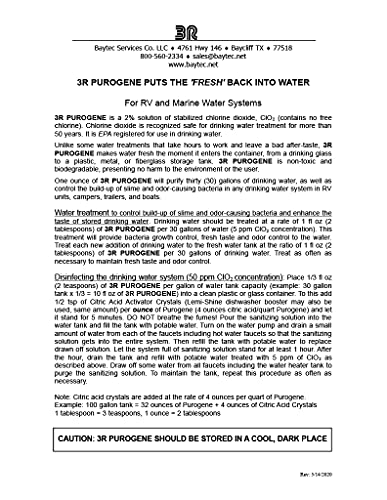 BayTec 4oz Water Preserver for Long-Term Drinking Water Storage