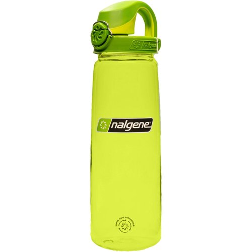 Nalgene Sustain Tritan BPA-Free On The Fly Water Bottle Made with Material Derived from 50% Plastic Waste (Using ISCC Certified Mass Balance), 24 OZ, Spring Green with Iguana