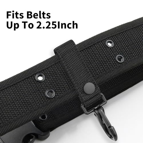 Heavy Duty Belt Keeper Keychain Clip - Nylon Molle Strap for 2¼" Belts