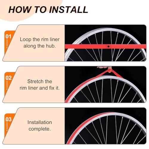 20" x 20mm Bicycle Rim Strip - PVC Tire Liner Protector