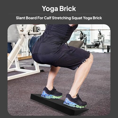 Elevated Squat Wedge Block - Calf Stretcher for Fitness & Yoga