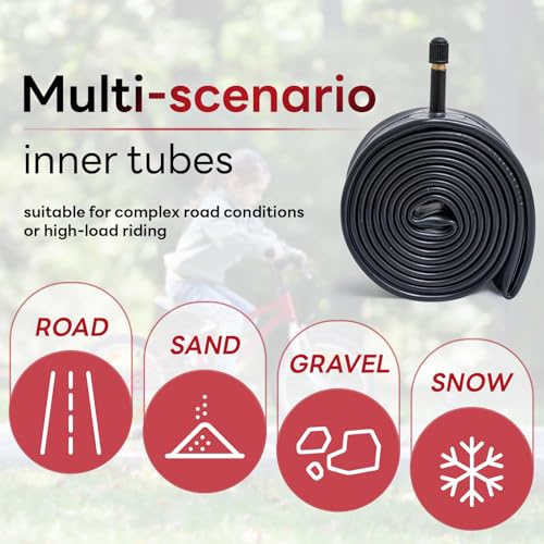 16 x 1.75-2.125 Bike Inner Tube - Reliable Schrader Valve Replacement