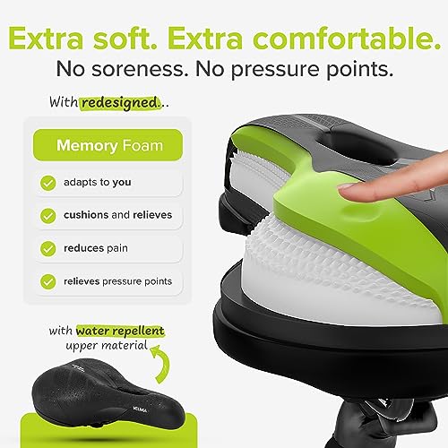 Comfortable Trekking Bicycle Saddle - Waterproof Ergonomic Seat