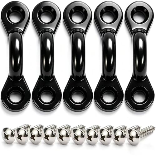 4PCS Kayak Paddle Holder Clips with 5 Kayak Pad Eyes - Universal