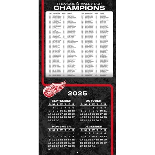 Detroit Red Wings 2026 Wall Calendar - 12x12 Full-Color Photos