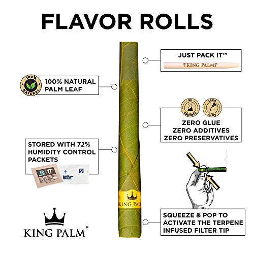 Natural Palm Leaf Mini Cones - Squeeze & Pop Pre Rolls - Pine Drip